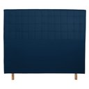 Ver imagem 2 de Cabeceira Cama Box King Paris Slim 195 Cm Suede Azul Marinho MV Estofados