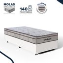 Ver imagem 2 de Cama Box com Colchão Ortobom de Molas Ensacadas Pillow In Pro Vida Solteiro 88cm