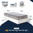 Ver imagem 3 de Cama Box com Colchão Ortobom de Molas Ensacadas Pillow In Pro Vida Solteiro 88cm