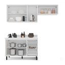 Ver imagem 3 de Cozinha Completa Amara 6 Portas 3 Gavetas 40250087 Branco/creme - Politorno