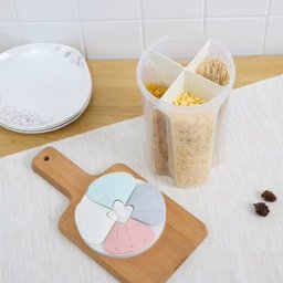Pote de Armazenamento Plástico com 4 Divisórias - 2,8 Litros - 8
