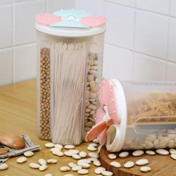 Pote de Armazenamento Plástico com 4 Divisórias - 2,8 Litros - 5