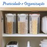 Pote de Armazenamento Plástico com 4 Divisórias - 2,8 Litros - 4