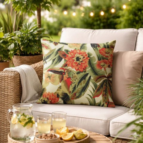 Almofada Decorativa Firenze Alasca 40x40cm Verde Bege