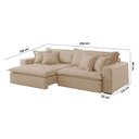 Ver imagem 5 de Sofá Zen Linho 02 Módulos 100 cm B25 Meu Sofá Online