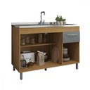 Ver imagem 3 de Balcão 1,19 para Pia Home – 3 Portas 1 Gaveta Mdp 120cm – Fiorello