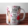 Caneca de Porcelana Dona florinda e professor girafales - 2