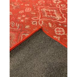 Tapete Sala Funcional Oriental 100X150 Cm Tipo Belga Vermelho - 4