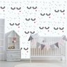 Adesivo de parede Padrão Cílios e Bolinhas - RA Personalize - 1