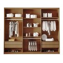 Ver imagem 3 de Closet Casal Encanto 4 Gavetas 5 Prateleiras Mdf Imbuia