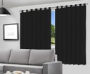 Ver imagem 1 de Cortina Blackout Preto - 280x280cm - com Alça para Varão