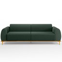 Ver imagem 3 de Sofá 04 Lugares Para Sala de Estar Kiev 260 cm D02 Linho Verde Musgo C-117 - Lyam Decor