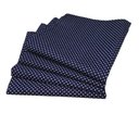 Ver imagem 2 de Kit 4 Guardanapos de Tecido Algodão Poá Azul Marinho 39cmx39cm
