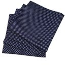 Ver imagem 1 de Kit 4 Guardanapos de Tecido Algodão Poá Azul Marinho 39cmx39cm