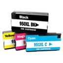 Ver imagem 1 de Kit Colorido 4 Cores / Cartucho de Tinta Compatível HP 950xl 951xl / 8100 8600 8600W 8620 8610