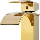 Ver imagem 4 de Torneira para banheiro cascata misturador monocomando alta Paraná Pingoo.casa - Dourado