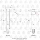 Ver imagem 6 de Torneira para banheiro cascata misturador monocomando alta Paraná Pingoo.casa - Cromado - Prata