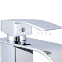 Ver imagem 3 de Torneira para banheiro cascata misturador monocomando alta Paraná Pingoo.casa - Cromado - Prata