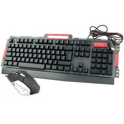 Kit Gamer Teclado e Mouse Semimecânico com Iluminação Led e Acabamento em Metal Exbom BK-G3000 - 2