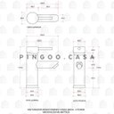 Ver imagem 6 de Torneira para banheiro cascata Misturador Monocomando Baixa Xingu Pingoo.casa - Dourado Rose