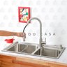 Cuba para cozinha gourmet pia dupla aço inox com acessórios Potiguara Pingoo.casa - 2