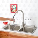 Ver imagem 2 de Cuba para cozinha gourmet pia dupla aço inox com acessórios Potiguara Pingoo.casa