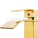 Ver imagem 4 de Torneira para banheiro cascata Misturador Monocomando Baixa Paraná Pingoo.casa - Dourado