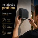 Ver imagem 6 de Kit 2 Arandelas sem Fio Solar LED Cube Ourolux 3000k IP65 Área Externa Jardim