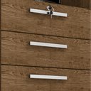 Ver imagem 4 de Comoda Rack 2p 4g Madri 121 Cm Malbec Incp