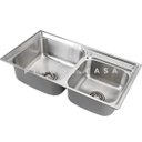 Ver imagem 4 de Cuba para cozinha gourmet pia dupla aço inox com acessórios Ticunas Pingoo.casa