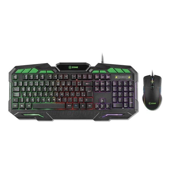 Combo Gamer 2 em 1 Teclado + Mouse USB ABNT2 26 Teclas Anti