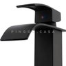 Torneira para banheiro cascata misturador monocomando alta Paraná Pingoo.casa - Preto - 4