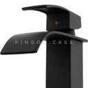 Ver imagem 4 de Torneira para banheiro cascata misturador monocomando alta Paraná Pingoo.casa - Preto