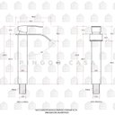 Ver imagem 6 de Torneira para banheiro cascata misturador monocomando alta Paraná Pingoo.casa - Preto