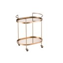 Ver imagem 2 de Carrinho Oval Decorativo Bebidas Chá Bar Luxo em Metal