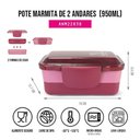 Ver imagem 6 de Conjunto Bolsa Térmica C- Bolsos e Pote de Marmita, Garrafa 430 Ml e Porta Talheres Vinho