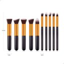 Ver imagem 4 de Kit Completo 10 Pincéis Kabuki Profissionais para Maquiagem Lorben com Estojo