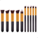 Ver imagem 1 de Kit Completo 10 Pincéis Kabuki Profissionais para Maquiagem Lorben com Estojo