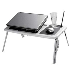 Mesa Dobrável e Ajustável com 2 Cooler para Notebook com Suporte a Copo - 2
