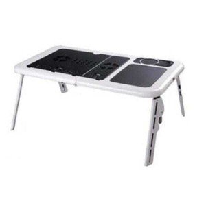 Mesa Dobrável e Ajustável com 2 Cooler para Notebook com Suporte a Copo