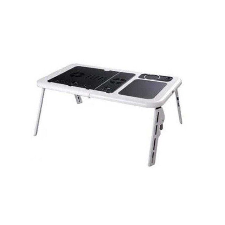 Mesa Dobrável e Ajustável com 2 Cooler para Notebook com Suporte a Copo Mesa Dobrável e Ajustável com 2 Cooler para Notebook com Suporte a Copo