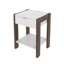 Ver imagem 2 de Mesa de Cabeceira Multimóveis Cr35003 Branca/nogal