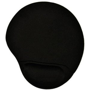 Mouse Pad Gel Com Apoio Descanso De Pulso Medio - Preto
