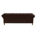 Ver imagem 3 de Sofá Chesterfield Dom Pedro Duque 3 Lugares - Couríssimo Marrom Café