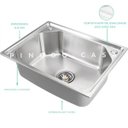 Ver imagem 3 de Cuba para cozinha gourmet com acessórios Guarani e Torneira misturador monocomando inox Tocantins