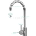 Ver imagem 5 de Cuba para cozinha gourmet com acessórios Guarani e Torneira misturador monocomando inox Tocantins