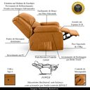 Ver imagem 3 de Poltrona do Papai Reclinável Sala de Cinema Madrid Power Touch Massagem USB PU Whisky G26 Gran Belo