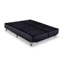 Ver imagem 1 de Cama Box Base Americana Ortobom King - 193x203x023 Corino Preto - Nero 193