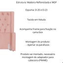 Ver imagem 3 de Kit Cabeceira e Calçadeira Baú Emma Veludo Queen 160 Cm