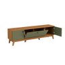 Rack Kappesberg 3 Portas Canela/verde Frevo 180cm - 7